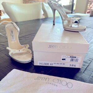 Jimmy Choo Vintage white sexy heels 38.5